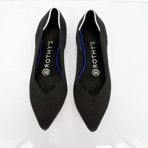Rothy’s The Pointed Toe Ballet Flat 6 Black‎
